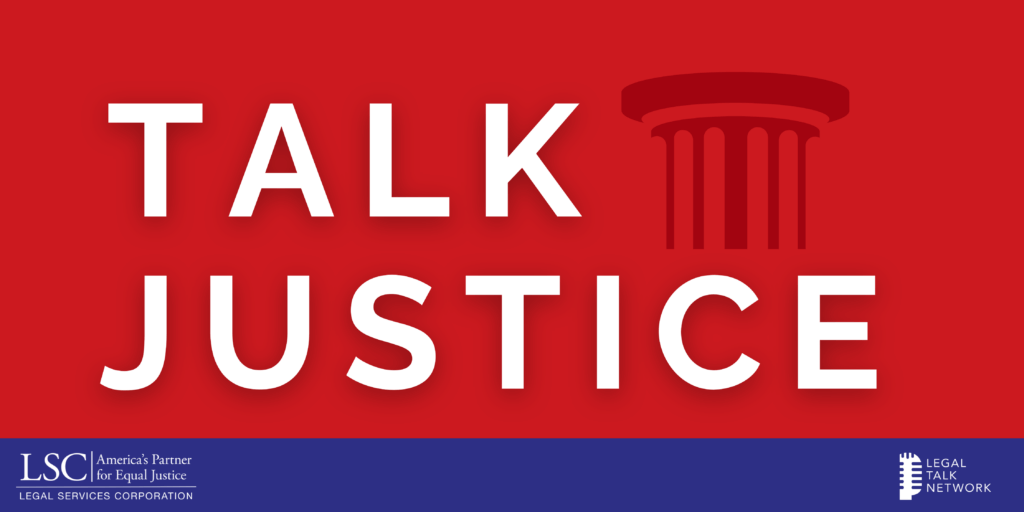 Talk Justice Horizontal Logo